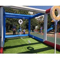 Drone de fête en PVC pour enfants extérieurs commerciaux jeux de ballon de football tente de drone d'arène gonflable