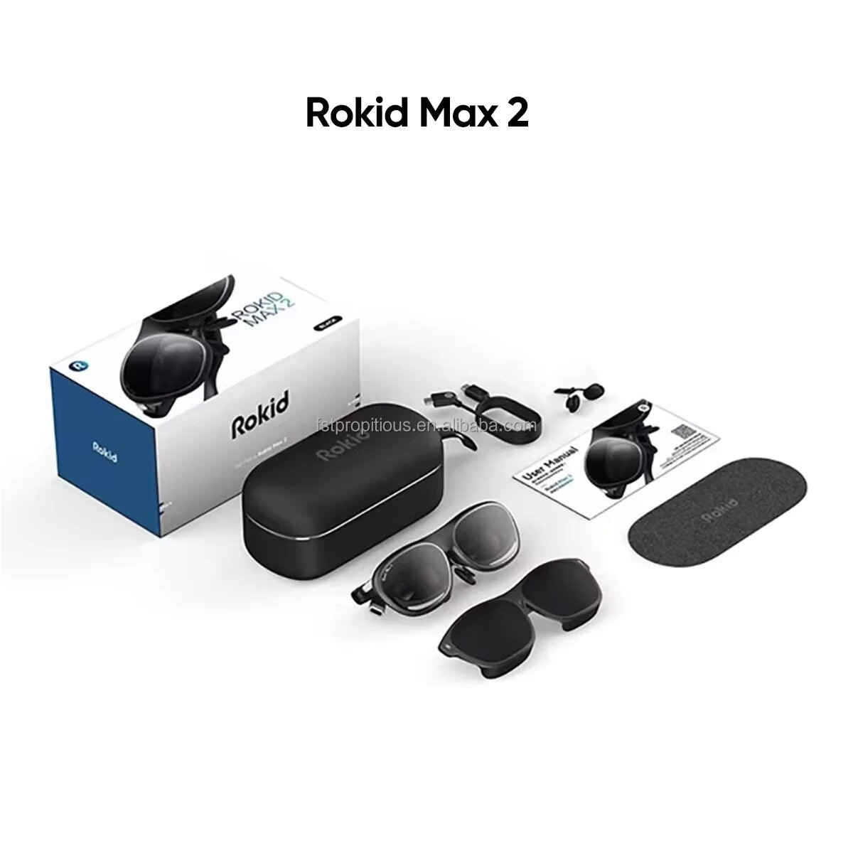 Rokid Max 2 VR AR Smart Glasses with 120Hz Micro-OLED Screen 