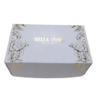 Ventes chaudes, boîte d'expédition en carton ondulé de haute qualité, blanche pure, avec logo personnalisé, pour l'emballage de vêtements et de chaussettes