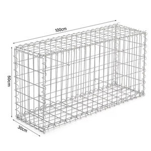 Çin'de özelleştirilmiş dekoratif taş kafesleri kaynaklı galvanizli demir tel örgü kare delik Metal galvanizli demir tel dokuma kafes - Product Image 5