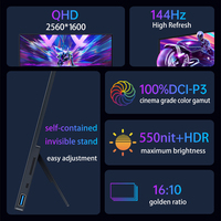 Monitor Portátil VCHANCE de 16'' LED 4K 144Hz Tipo C con Pantalla Táctil 3840*2160 550nit para Juegos, PC, Laptop, Teléfono, Switch, PS5