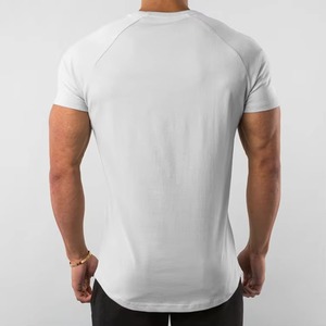 Camiseta Deportiva al por Mayor de Poliéster 94% Algodón 6% Elastano, Ropa de Gimnasio, Prenda Deportiva Lisa, Camiseta Masculina - Product Image 2
