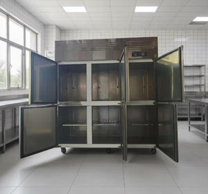 Congélateur vertical en acier inoxydable à 6 portes, réfrigérateur commercial R290, prix d'usine CE - Product Image 3