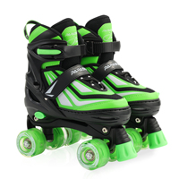 PAPAISON nouveauté patins Quad 4 taille réglable clignotant PU roues patins à roulettes de haute qualité en Stock