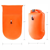 Flotteur gonflable de couleur pour hommes, sac sec, accessoire de sécurité, pour la natation, étanche, colorée