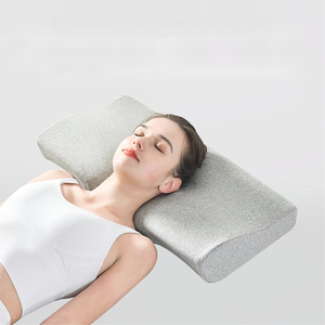 Precio de fábrica Soporte de cuello marino de lujo Ergonómico Ortopédico Contorno Espuma de memoria Mariposa Almohada 100% Tela de algodón Premier - Product Image 3