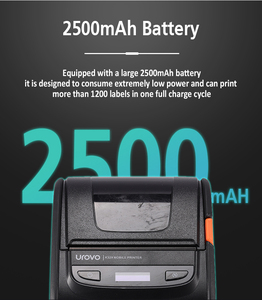 เครื่องพิมพ์ใบเสร็จแบบพกพา Urovo K329 ขนาด 72 มม. ใช้กับมือถือ พอร์ต USB Type-C ความละเอียด 203dpi สำหรับพิมพ์บาร์โค้ด สติ๊กเกอร์ ฉลาก มีสินค้าในสต็อก - Product Image 5
