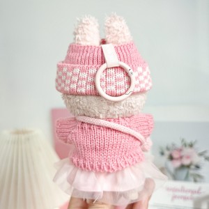 Ropa para Muñecas de Vinilo de 17 cm, Color Macaron Rosa Verde, Suéter y Gorro al por Mayor, Conjunto de 2 Piezas, Versión Q, Conjunto de Ropa Linda - Product Image 4