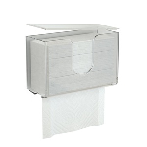 Parete Supporto Del Tessuto Coperchio Della Scatola Del Tessuto Acrilico di Plastica Da Cucina Ristorante Portatovaglioli Asciugamano Viso Titolari di Carta - Product Image 1