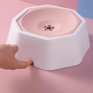 Pet Floating Bowl For Cats And Dogs Pink And Blue Removable Washable Non Slip Water <b>Dispenser</b> - Product Image 2