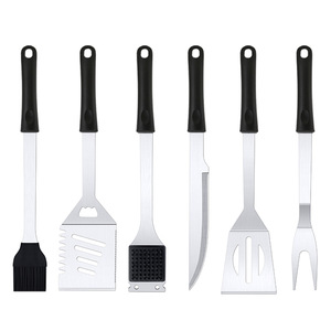 Bbq Tool Set 6 Piece Grilling Accessories Multipurpose Outdoor Cooking Tools For Flipping And Serving - Product Image 2
