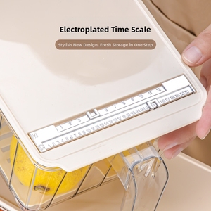 Hộp đựng đồ nhựa đa năng, dùng được cho tủ lạnh, bàn làm việc và tủ đựng đồ, tiện dụng để bảo quản thực phẩm và các loại hộp đựng đồ. - Product Image 6