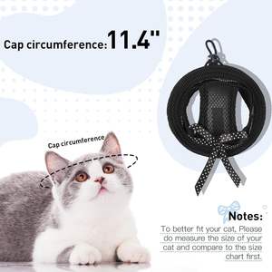 Sombrero de Sol para Mascotas, Ligero, Transpirable, de Malla, para Verano, Personalizado, de Algodón, para Exteriores, para Perros, Gatos y Animales Pequeños, Diseño Sólido, Envío Rápido <span class=keywords><strong>2026</strong></span> - Product Image 4