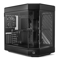 HY Y60 Snow White Dual Chamber Mid-Tower ATX Case New Modern Aesthetic Support for EATX/ATX/MATX/ITX Motherboard Metal