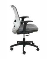 GT2-A moderne ascenseur conception pivotant tâche/chaise de personnel accoudoirs réglables doux confortable tissu coussin dos pour ordinateur de bureau