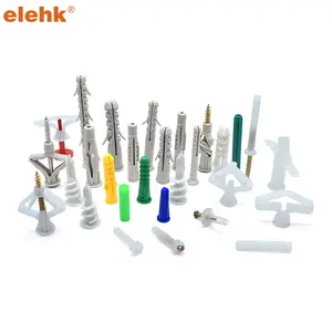 Elehk 8Mm 10Mm 12Mm Hot Koop Nylon Anker Expansie Plastic Ankers Wandplug Plastic Anker