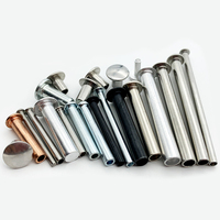 Rivets en laiton plats semi-tubulaires de différentes formes 2mm 3mm 4mm sur mesure pour la fixation de quincaillerie industrielle