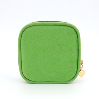 Pochette à maquillage portable personnalisée avec miroir, mini pochette à rouge à lèvres, sac cosmétique de voyage, petite pochette de rangement pour femmes