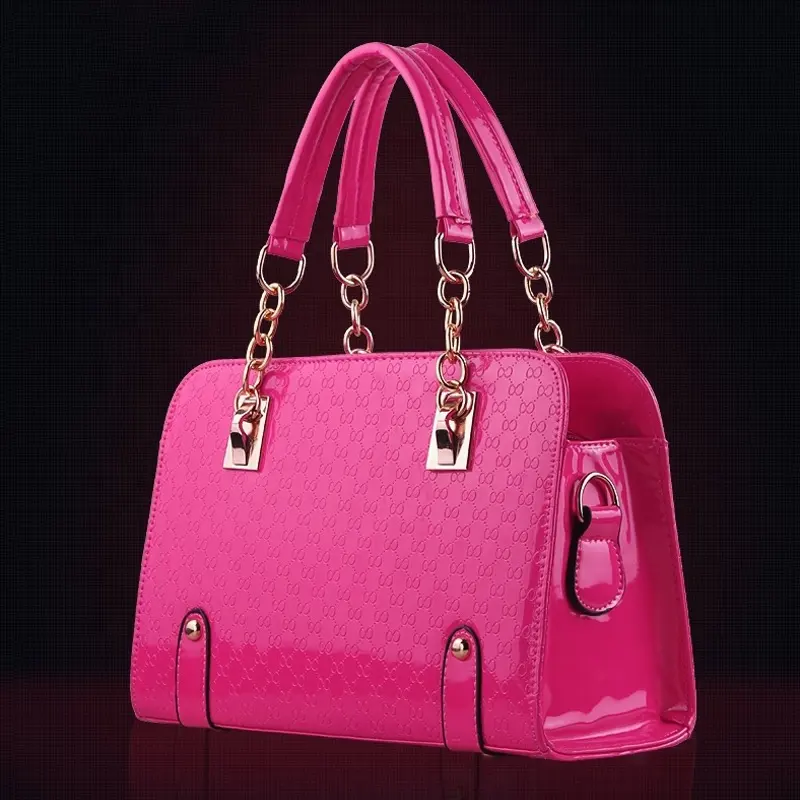 Модная модная дизайнерская женская сумка-тоут, роскошная сумка из лакированной кожи, женская сумочка из Китая