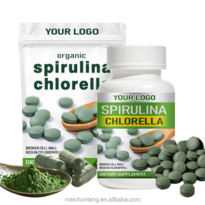 OEM ODM Premium 60 tablet non-gmo Vegan organik Spirulina dan klorella kapsul untuk dewasa - Product Image 6