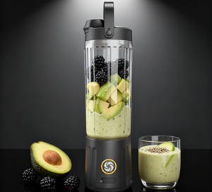 Licuadora Comercial Portátil Mini, Recipiente Libre de BPA, Control de Botón de un Solo Toque, Licuadora Silenciosa para Smoothies, Batidora de Mano, Excelente Máquina - Product Image 2
