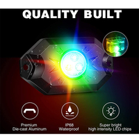 Kit de Luces LED RGB Neon para Bajos de Vehículos, 4 Unidades, Control por Aplicación, Modo de Música Intermitente, Resistente al Agua IP67, 13W, para UTV y ATV