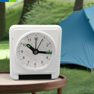 Smart Draagbare Flip Type Pointer Klok Kleine Vierkante Wekker Voor Reizen Voor Desktop Woonkamer Reisklok Gebruik - Product Image 5