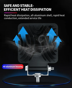 12V 24V faro de coche DRL 126W LED cuadrado Barra de luz de trabajo montaje Combo haces lámparas de conducción de inundación para Jeep camión todoterreno - Product Image 6