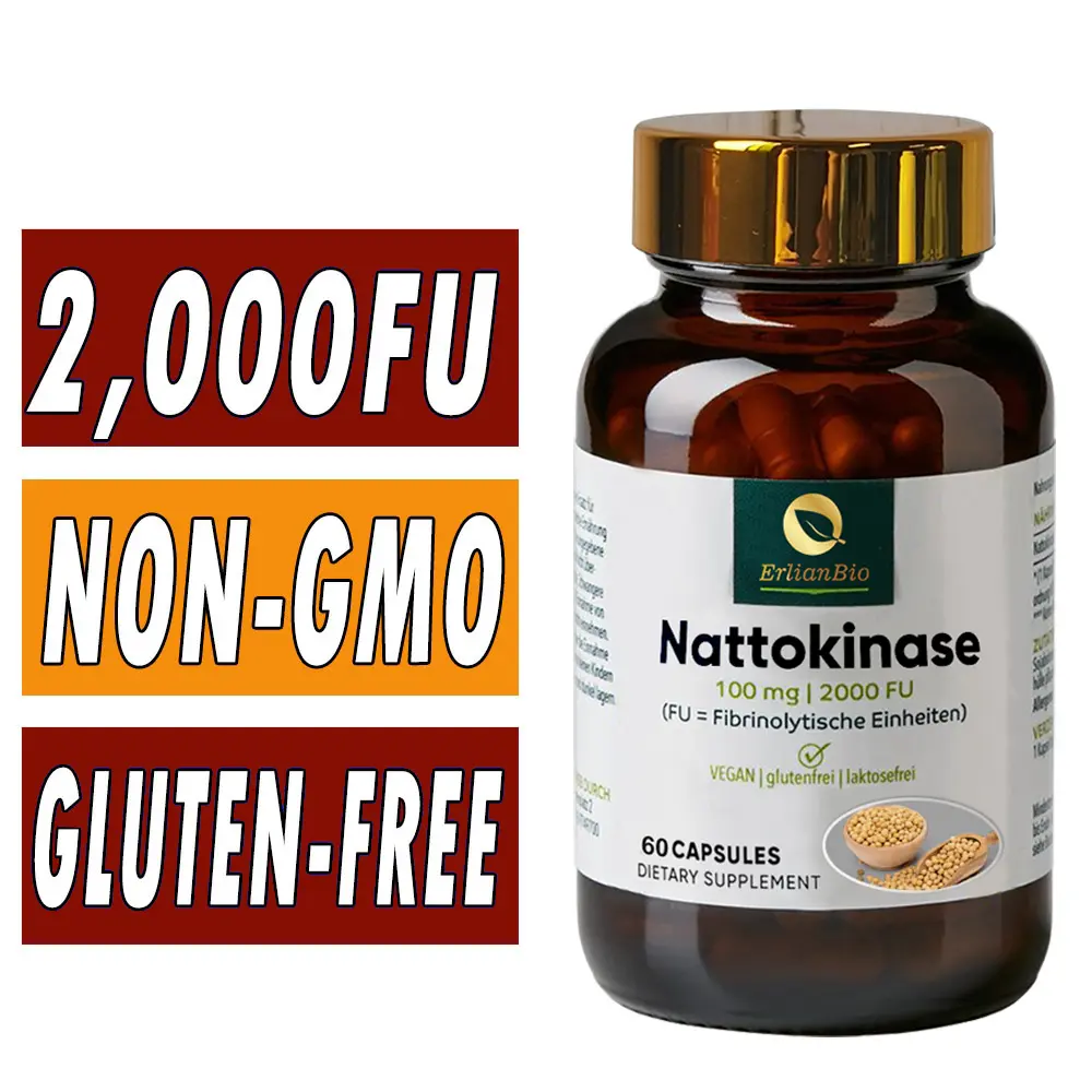 Best Naturals Nattokinase 2000 FU 100Mg高品質の天然NattoエキスNattokinaseカプセル100mg Nattokinaseサプリメント