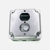 Boîte de jonction électrique carrée en métal standard américain 4x4in de bonne qualité