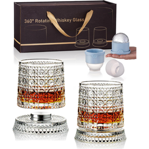 Juego de Vasos de Whisky de Cristal de 9.5 oz con Logotipo Personalizado, en Caja de Regalo, para Licor, Bourbon y Cócteles - Product Image 2