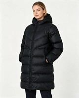 Veste en duvet mi-longue de haute qualité pour hommes et femmes, chaude et coupe-vent, en duvet de canard gris