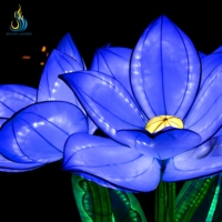 Traditionelle Chinesische Blumenlaterne, Wasserdichte Seidenlaterne für Festivals und Feiertage