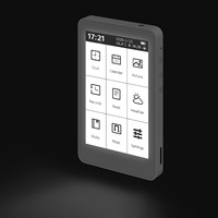 HamGeek M3 Pembaca E-Book Portabel Layar Sentuh 3,7 inci E-Paper Layar E-Ink dengan Lampu Latar 10 Tingkat yang Dapat Disesuaikan dan Jam