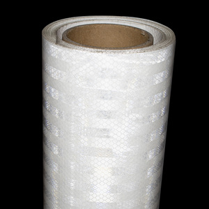 Rollo de Hoja reflectante Micro prismático de grado de alta intensidad, venta al por mayor, pegatina de coche para seguridad vial, vinilo reflectante - Product Image 4