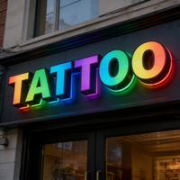 Lettres 3D personnalisées à LED RGB pour publicité extérieure, enseigne de magasin en métal éclairée, mot lumineux rétroéclairé, décoration directionnelle à distance