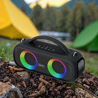 Enceintes de fête portables étanches IPX5 avec radio FM/WiFi, système 2.1 canaux 60W (B52)
