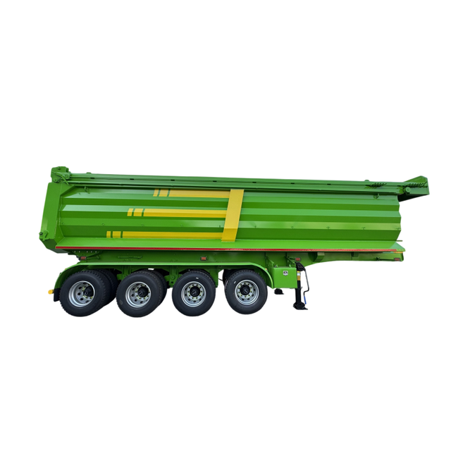 Three-axle Self-dumping Semi-trailers Are Suitable for Transporting Stones, Sand, and Coal, and Are Exported Globally.
