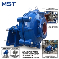 Pompe à eau industrielle pour l'exploitation minière, pompe centrifuge à grand débit pour le traitement des minerais