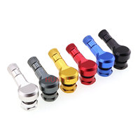 Tiges de valve de pneu de moto petit trou de jante 11.3MM Valves Tubeless en aluminium pour accessoires de tiges de valve de pneu en alliage de moto