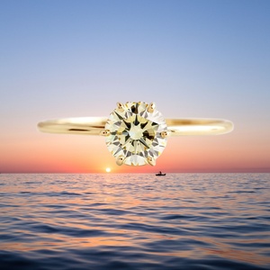 แหวนแต่งงานผู้หญิงดีไซน์เงินแท้ 925 ประดับเพทายสีเหลืองจาก UM JEWELRY - Product Image 6