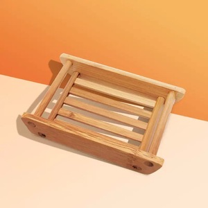 <b>Bamboo</b> <b>Soap</b> <b>Dish</b> Rectangular Solid Wood Japanese Style <b>Soap</b> Holder For Bathroom - Product Image 2