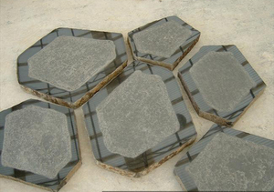 Ma thuật đá điêu khắc Tay Chạm Khắc <span class=keywords><strong>basalt</strong></span> lát đá tự nhiên thân thiện với môi bền Cut-to-Size ngoài trời đường lái xe sàn gạch - Product Image 6