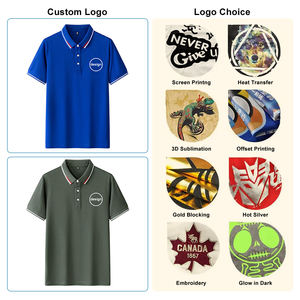 เสื้อกอล์ฟปักโลโก้ตามสั่ง สีม่วง เสื้อโปโลผู้หญิงสีส้มพิมพ์ลายตามสั่ง ขายส่งจำนวนมาก ผ้าฝ้าย 100% สำหรับผู้ชาย - Product Image 4