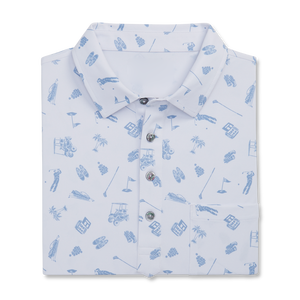 Vente en gros Nouvelle chemise de golf pour homme, formelle, tendance, coupe oversize, extensible dans les 4 sens, respirante, à imprimé numérique à rayures, personnalisable - Product Image 2