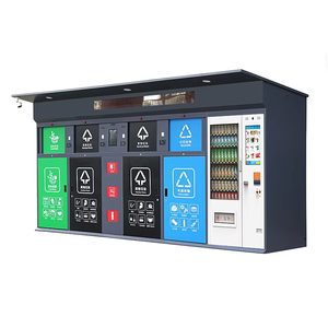 Contenedor de Reciclaje Inteligente Comercial de Metal, Orientado a la Eficiencia, con Apertura por Sensor y Puntos de Pesaje para la Gestión de Residuos Públicos - Product Image 2