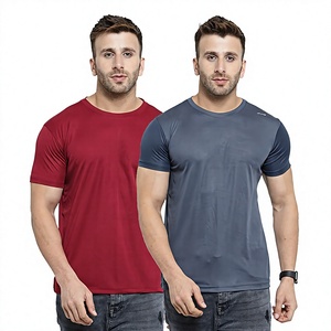 เสื้อยืดเปล่าผ้าฝ้าย 100% 180 GSM รับผลิตแบบ OEM ODM พิมพ์โลโก้ตามสั่ง สีพื้น สำหรับผู้ชาย ขายส่ง - Product Image 1