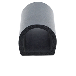 רצועת איטום ספוגית EPDM בצורת D חצי עיגול לארונות, רצועת גומי לאיטום תעשייתי, רצועת גומי דביקה נגד אבק - Product Image 3