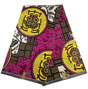 Wax 100% polyester à imprimés, tissu <span class=keywords><strong>africain</strong></span> super néerlandais, java, kanga kitenge soso - Product Image 1