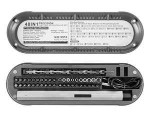48 1 Case Mini <b>Precision</b> <b>Screwdriver</b> <b>Set</b> DIY Hand Work Repair Tools Kit Chrome Vanadium Magnetic Bits Plastic - Product Image 1